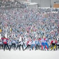 в гонке «Лыжня России» приняло участие 20 тысяч екатеринбуржцев